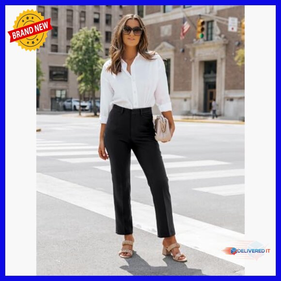 Professional Blazer Pantsuit Set Business Casual Office Wear Polyester Blend - Picture 4 of 7